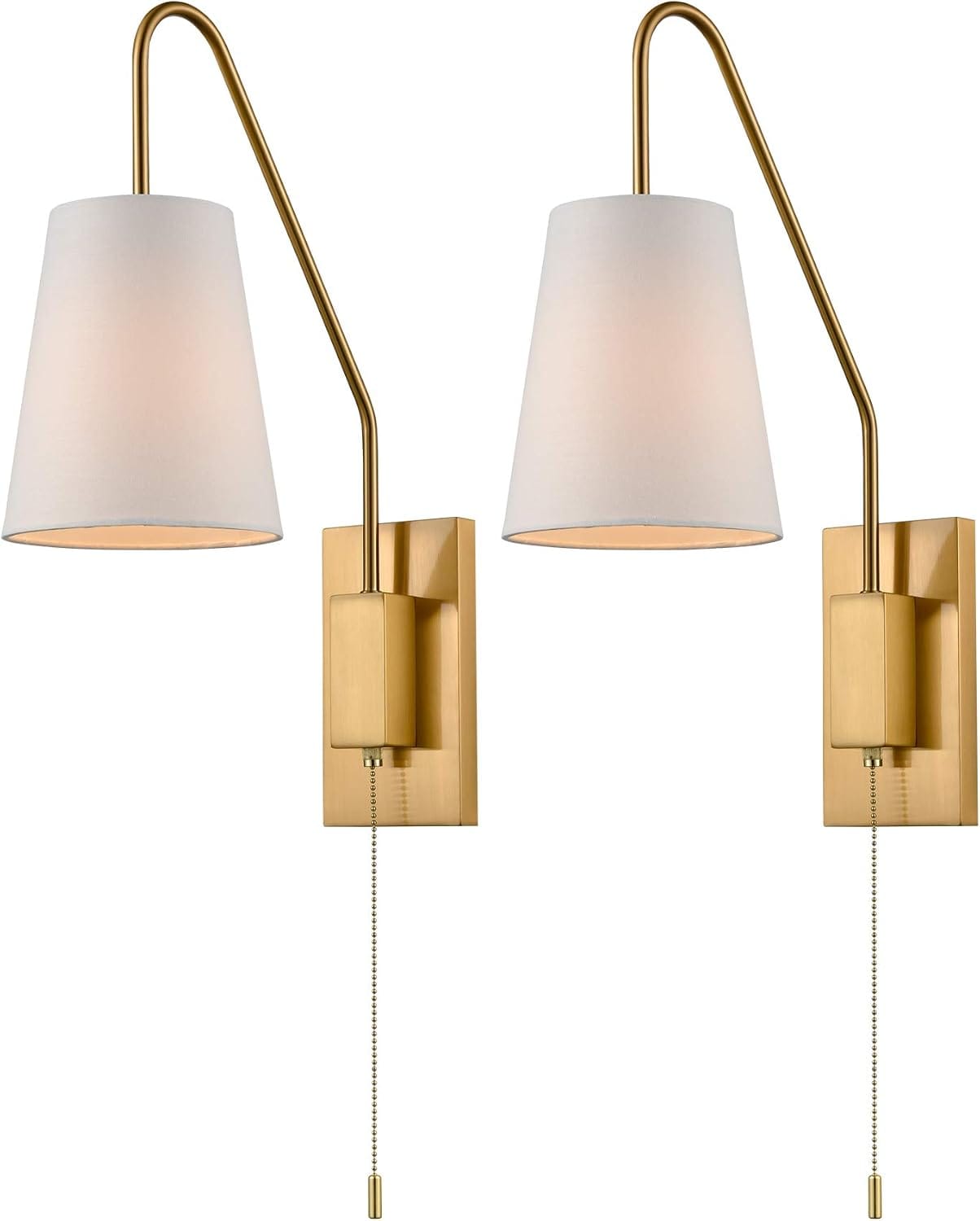 FINCMY plug in wall sconce set of 2 for bedroom
