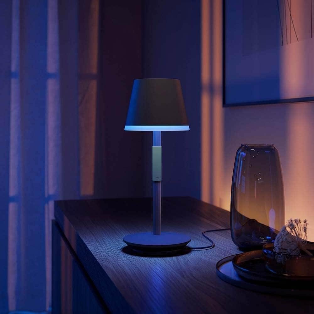 Philips Hue Go Portable Table Lamp for smart bedroom lighting